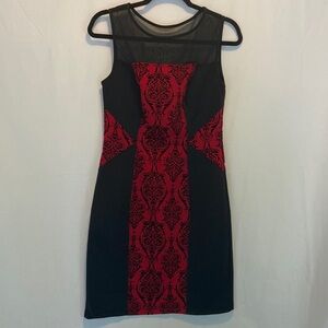 EN FOCUS Studio Red and Black Dress Size 10
